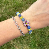 Pink Flower Bracelet