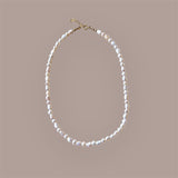 Dot and Dash Pearl Necklace