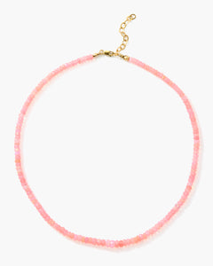 Pink Fire Opal Necklace