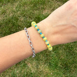 Lemon Jade Beaded Bracelet