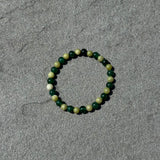 Mixed Green Beaded Bracelet
