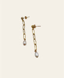 Paperclip Chain Dangle Earrings