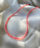 Pink Fire Opal Necklace