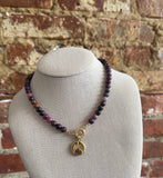 Multi Tourmaline Charm Necklace