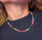 Watermelon Tourmaline Necklace