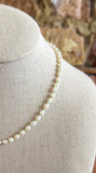 Tiny Knotted Pearl Necklace