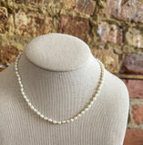 Tiny Knotted Pearl Necklace