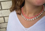 Pink Fire Opal Necklace