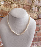 Brown Knotted Pearl Necklace