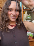 Hematite and Pearl Beaded Necklace