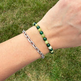Mixed Green Beaded Bracelet