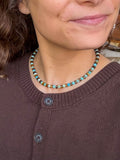 Turquoise and Tiger Eye Beaded Necklace