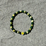 Mixed Green Beaded Bracelet