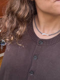 Hematite and Pearl Beaded Necklace