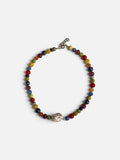Mixed Gemstone Beaded Necklace with Baroque Pearl