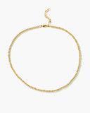 3MM Gold Ball Necklace