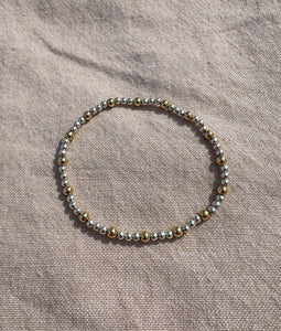 Two Tone Beaded Bracelet