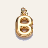 Bubble Letter Pearl Necklace