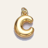 Bubble Letter Pearl Necklace