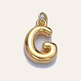 Bubble Letter Pearl Necklace