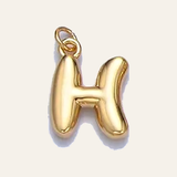 Bubble Letter Pearl Necklace