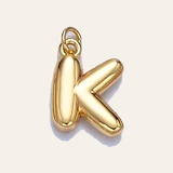 Bubble Letter Pearl Necklace