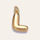 Bubble Letter Pearl Necklace