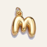 Bubble Letter Pearl Necklace