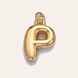 Bubble Letter Pearl Necklace