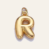 Bubble Letter Pearl Necklace