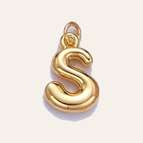 Bubble Letter Pearl Necklace