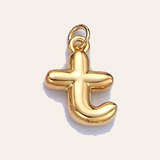 Bubble Letter Pearl Necklace