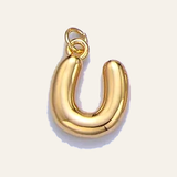 Bubble Letter Pearl Necklace