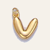 Bubble Letter Pearl Necklace