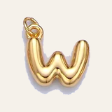 Bubble Letter Pearl Necklace