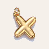 Bubble Letter Pearl Necklace