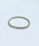 Sterling Silver Beaded Bracelet - 4mm